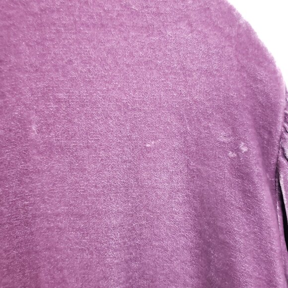 J Jill Purple Velvet Surplice Empire Top L Romantic Renaissance Vintage Blouse - Picture 7 of 11
